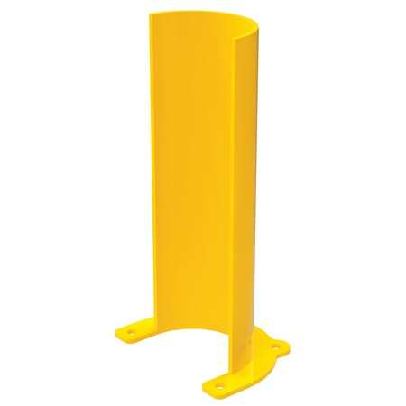 Vestil Steel Rounded Rack Guard 18 In. x 9.25 In. x 6.5 In. Yellow RRG-18-6-YL